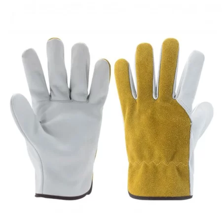 10 Inch Soft Goat Work Safety Genuine Leather Driver Goat Unlined Sheepskin Gloves