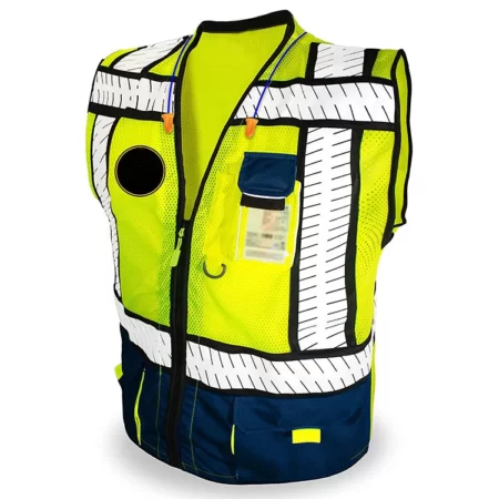 Mesh Breathable Fishbone Safety Vest
