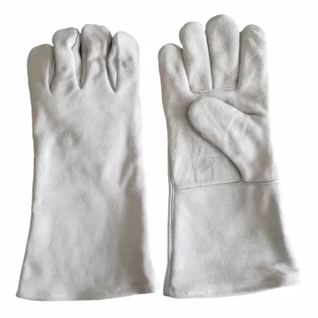 Unliner Breathability Grey Cow Split Leather Working Electric Welding Gloves