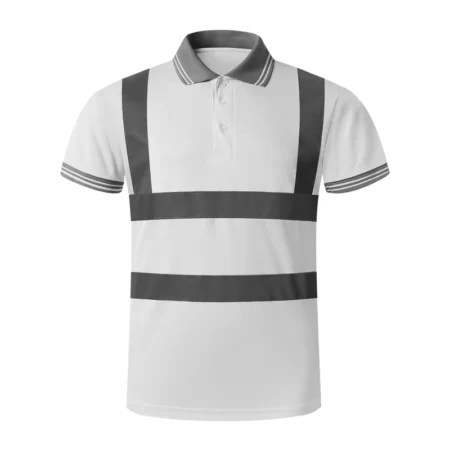 Safety Light Grey Short Sleeve Work Polo Shirt