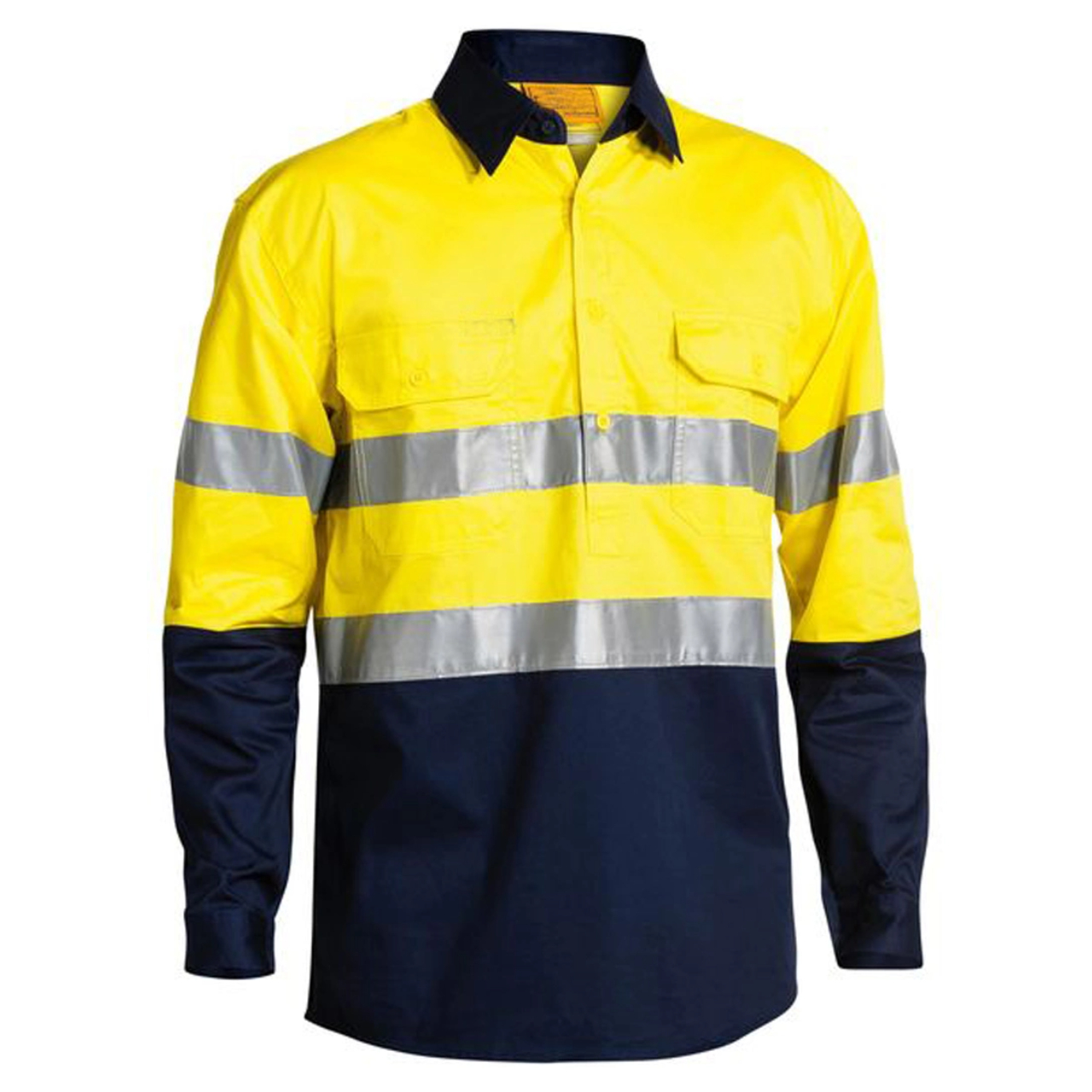 Reflective Tape Hi Viz Yellow Polo Shirt