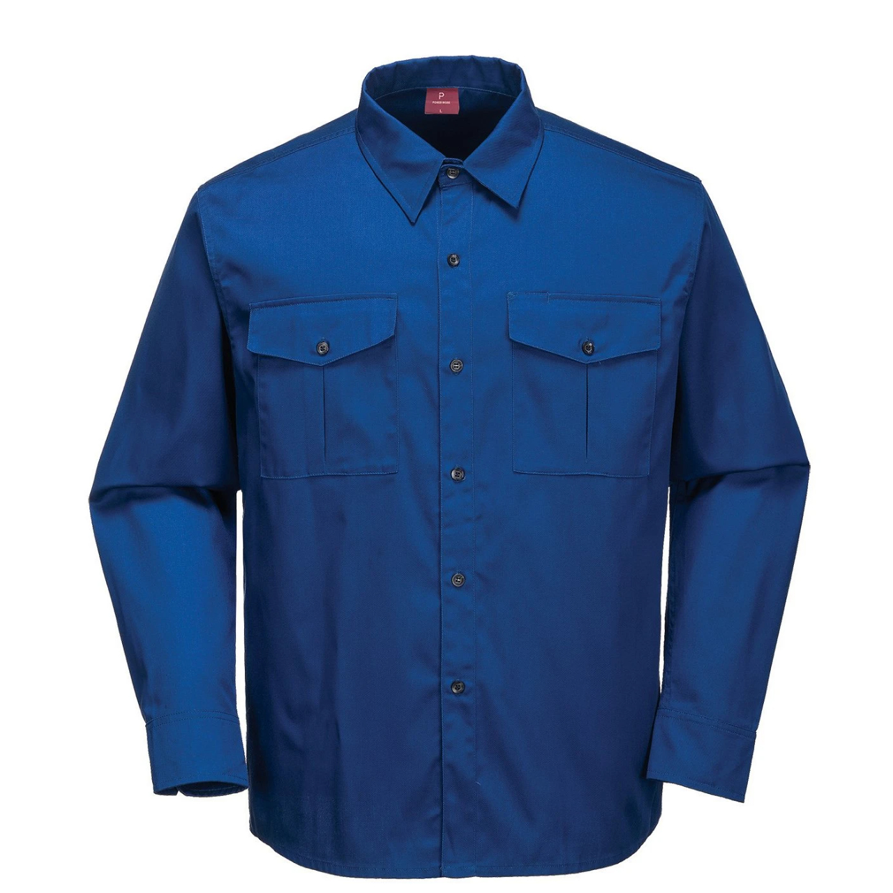 Man Grey Polyester Cotton Motor Garage Shirt