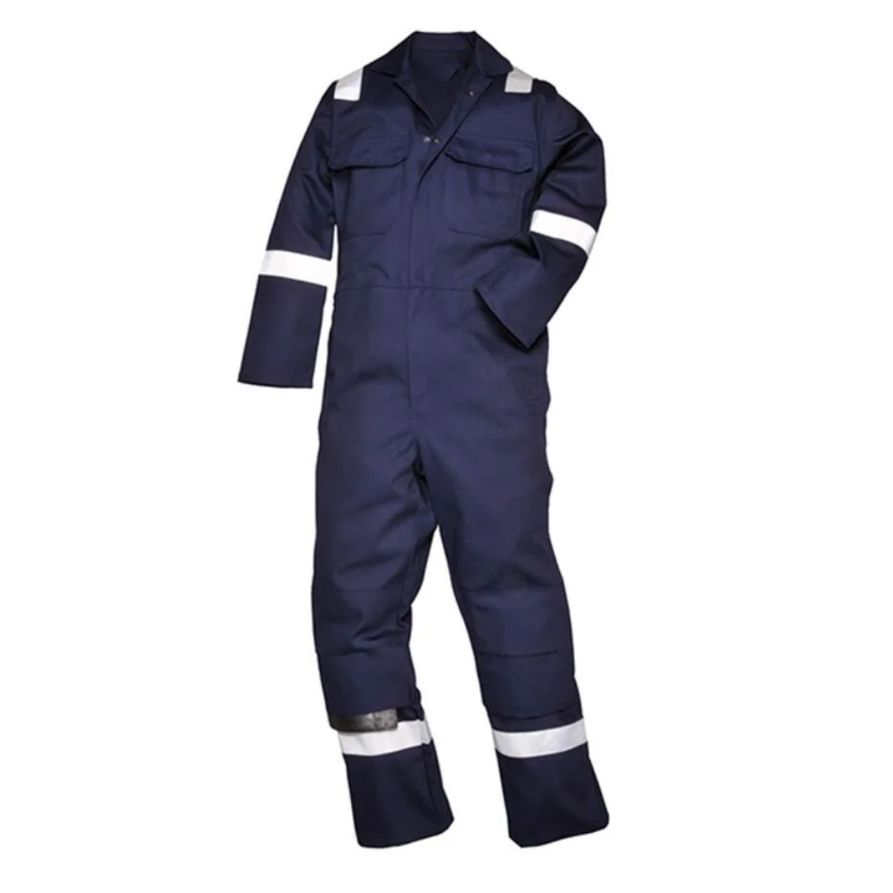 Dark Blue Cotton Garage Safety Coverall
